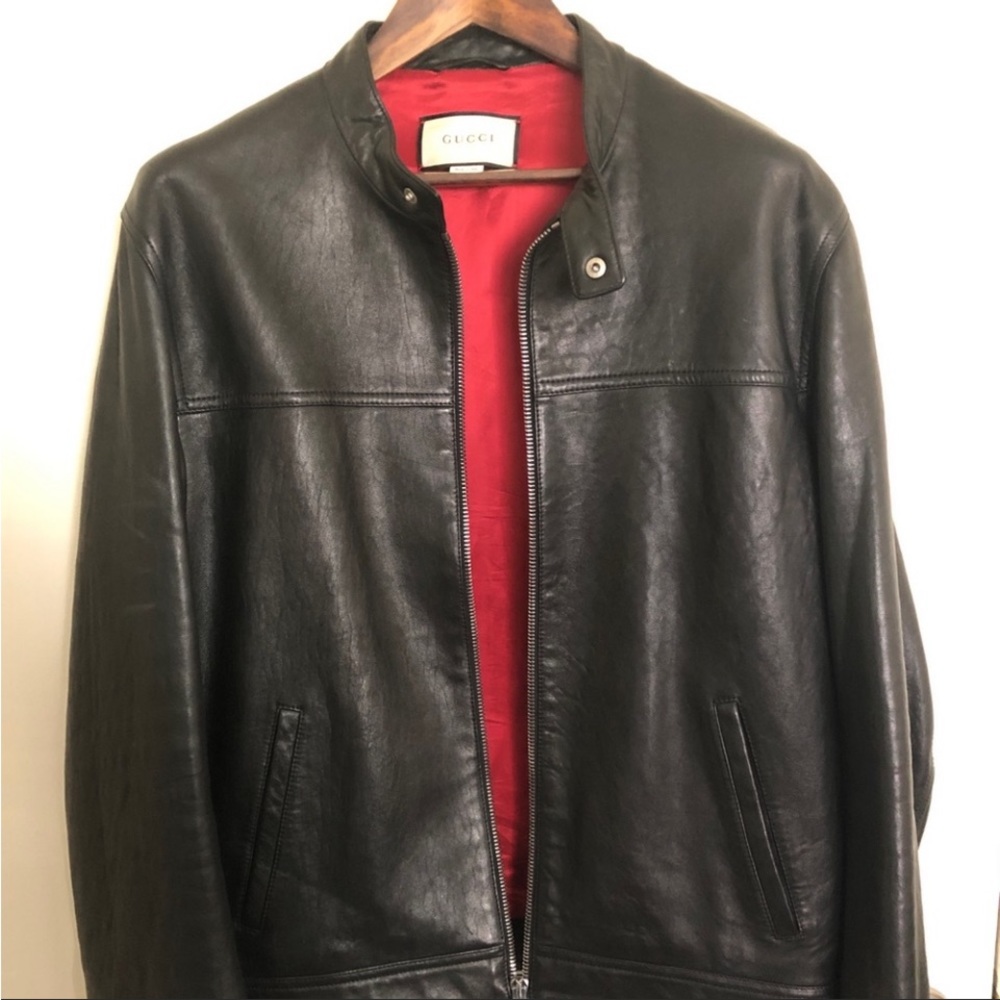 Gucci leather jacket